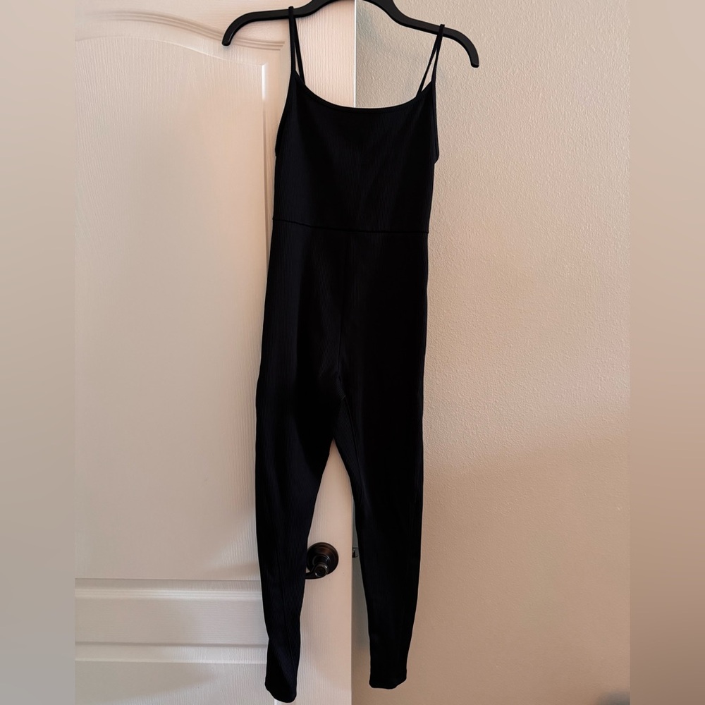 Wild Fable Ribbed Black Jumpsuit